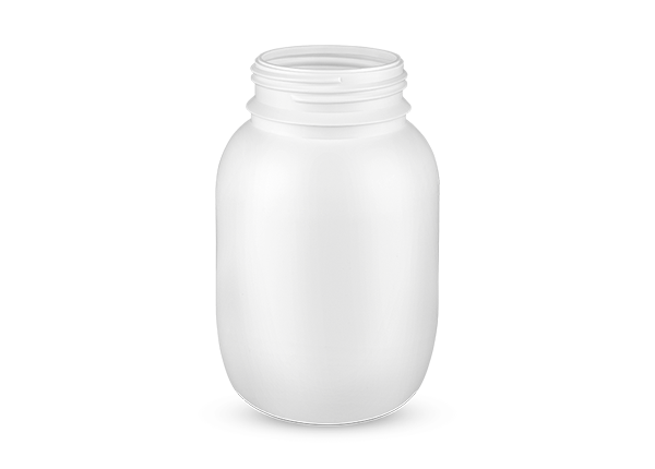 Bottle 500ml in HDPE or Multiplayer, neck 63mm, White color